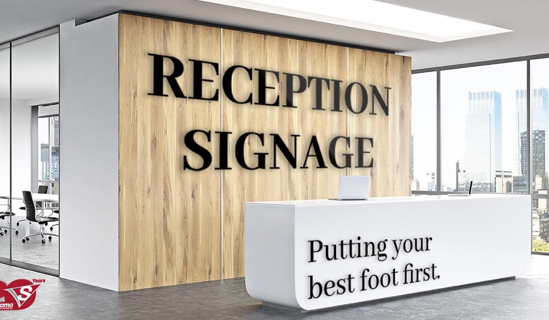 Reception Signage | Putting your best foot first